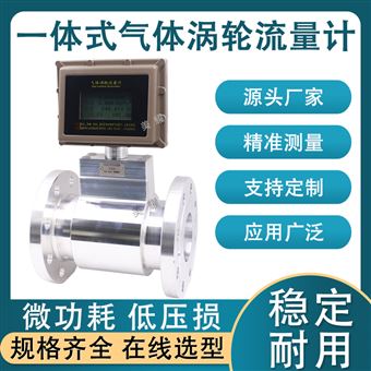 氣體渦輪流量計不銹鋼鋁合金沼氣氮氣計量表