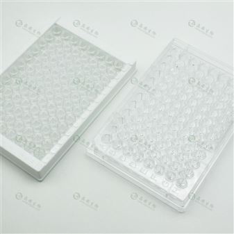 晶安96孔超低吸附黑色白色透明平底微孔板