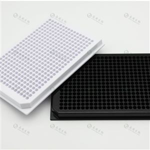 上海晶安生物384孔黑色白色透明平底微孔板