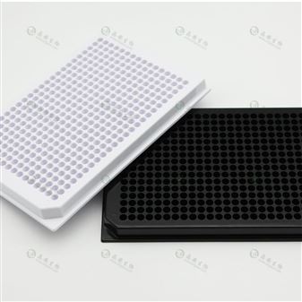 上海晶安生物384孔黑色白色透明平底微孔板