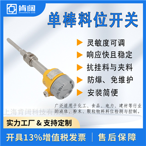 侧装电容式单棒料位开关 煤粉仓 水泥仓