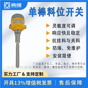 抗干扰单棒料位开关 防腐防爆 防挂料