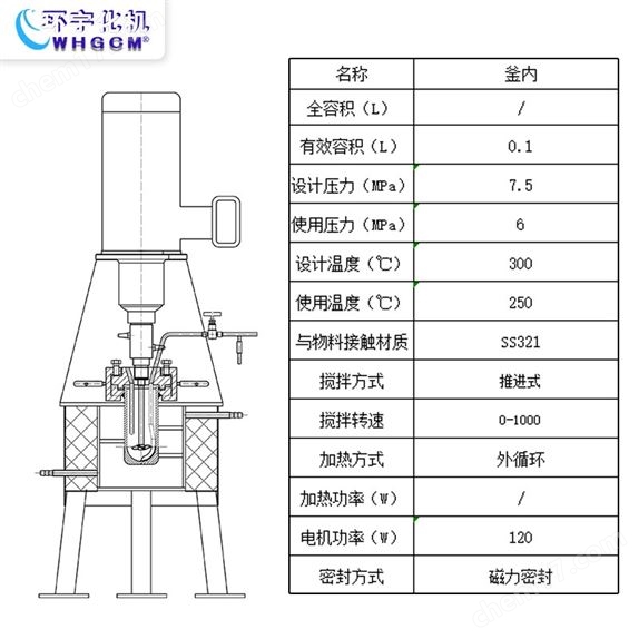 防爆高溫高壓SS321實(shí)驗(yàn)釜