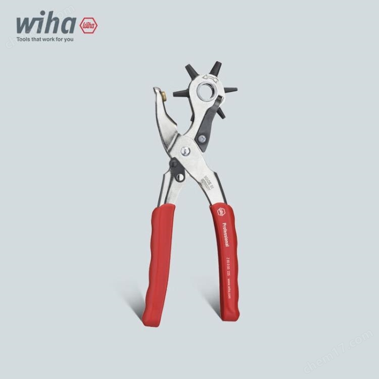德國(guó) 威漢wiha 28402 旋轉(zhuǎn)式多功能省力手動(dòng)單孔6頭打孔鉗高阻鍍鎳特殊鋼(2.0-4.5)