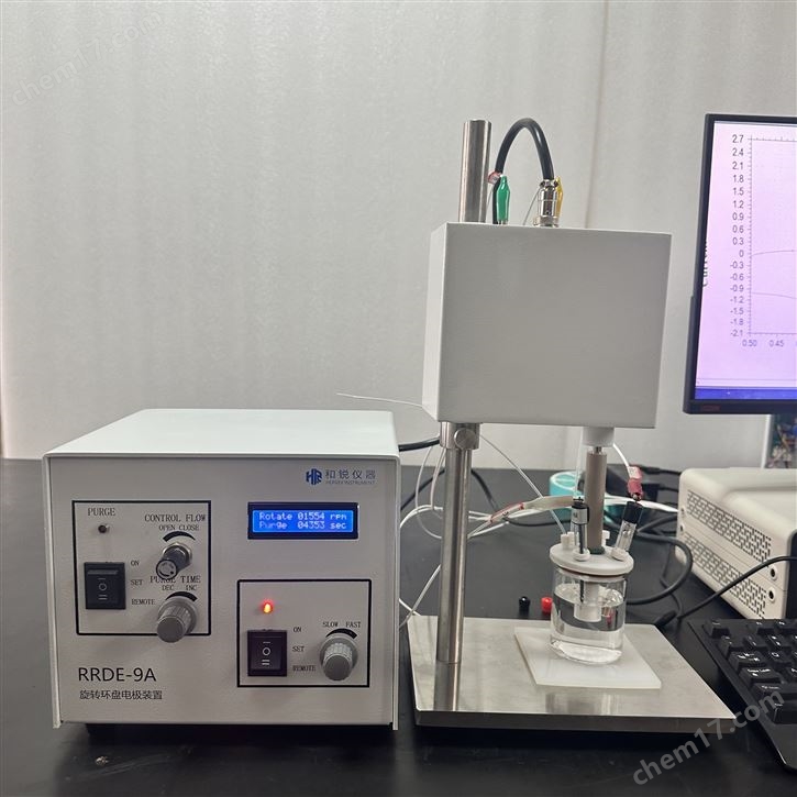 配合多種電化學(xué)工作站的旋轉(zhuǎn)環(huán)盤電極裝置