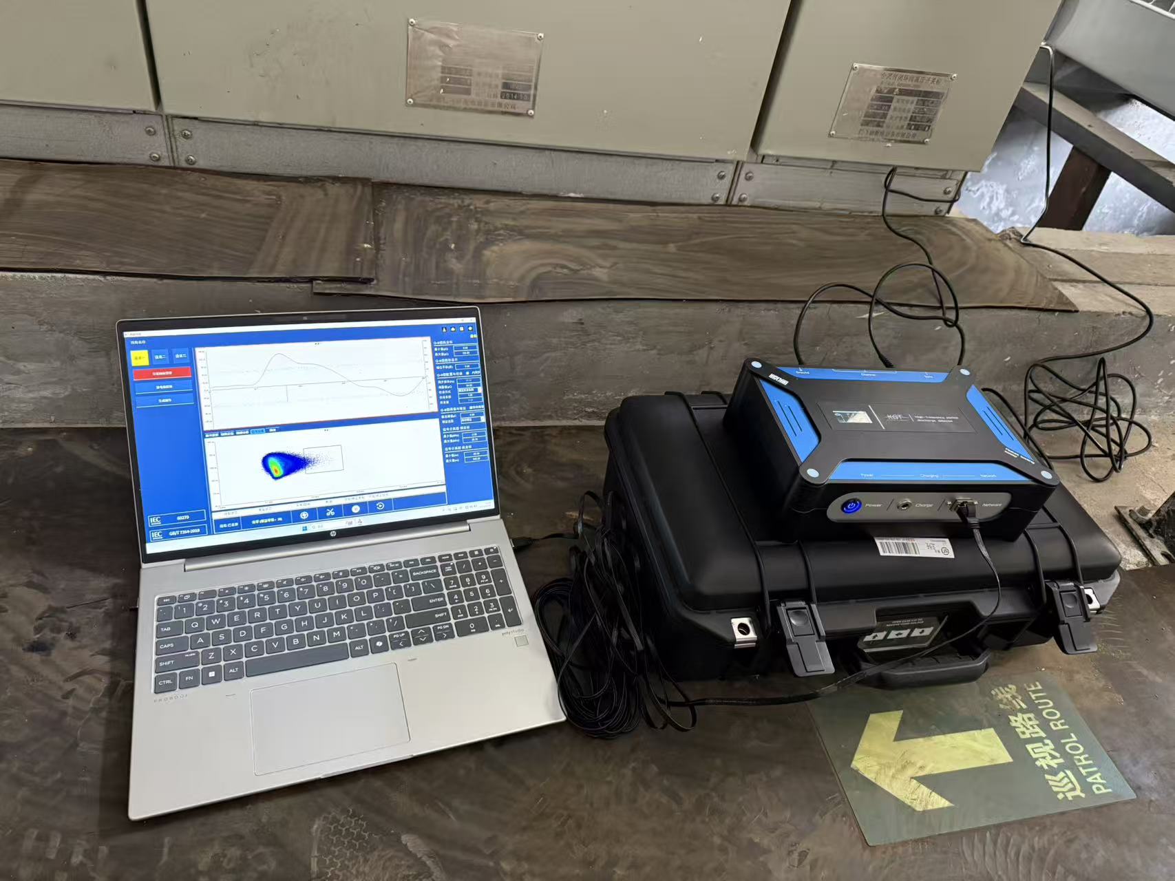 核電領(lǐng)域中，高頻電纜局放測(cè)試儀的現(xiàn)場(chǎng)檢測(cè)流程