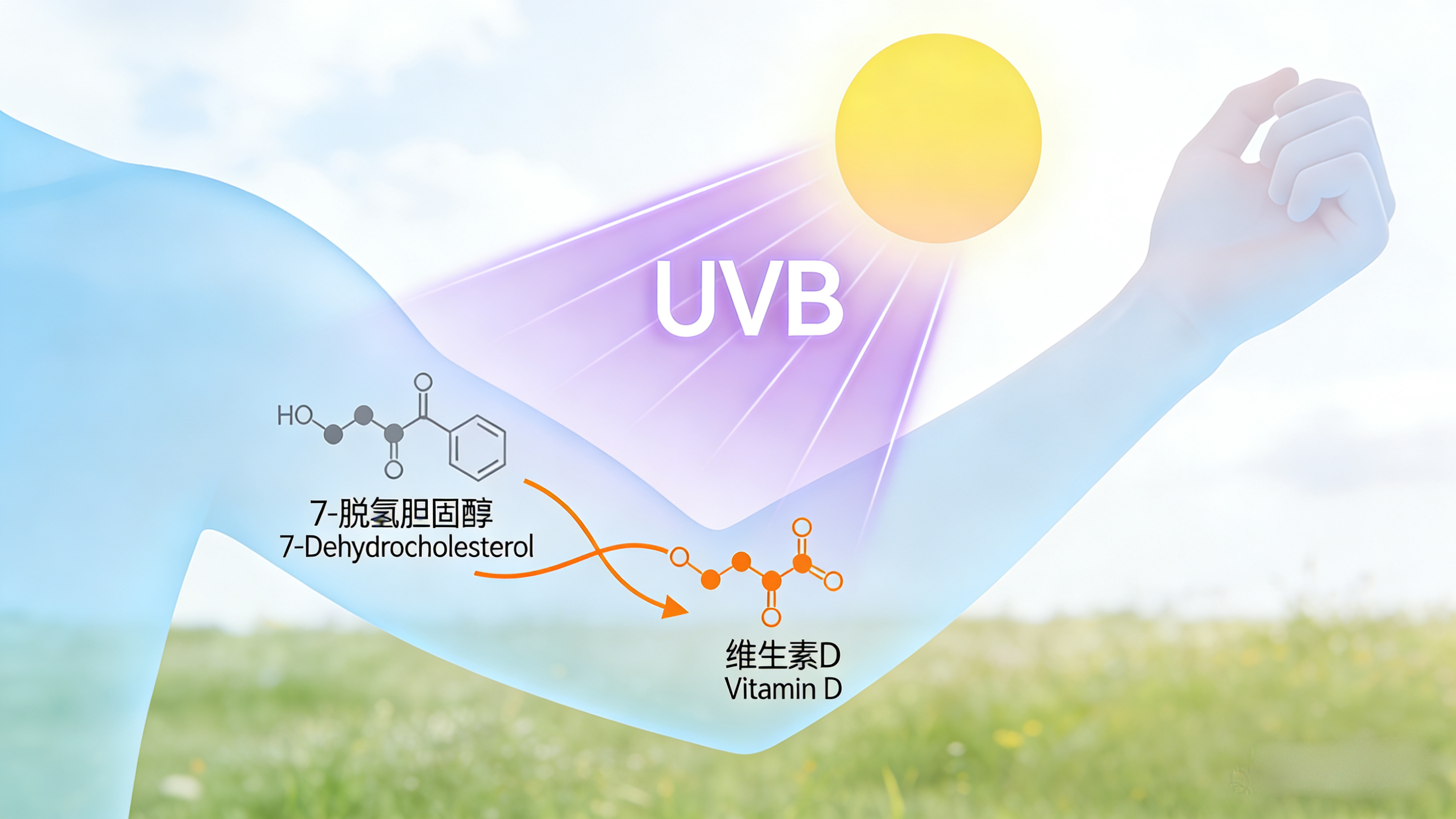 紫外和维D2.png 紫外线:从皮肤健康到生活应用