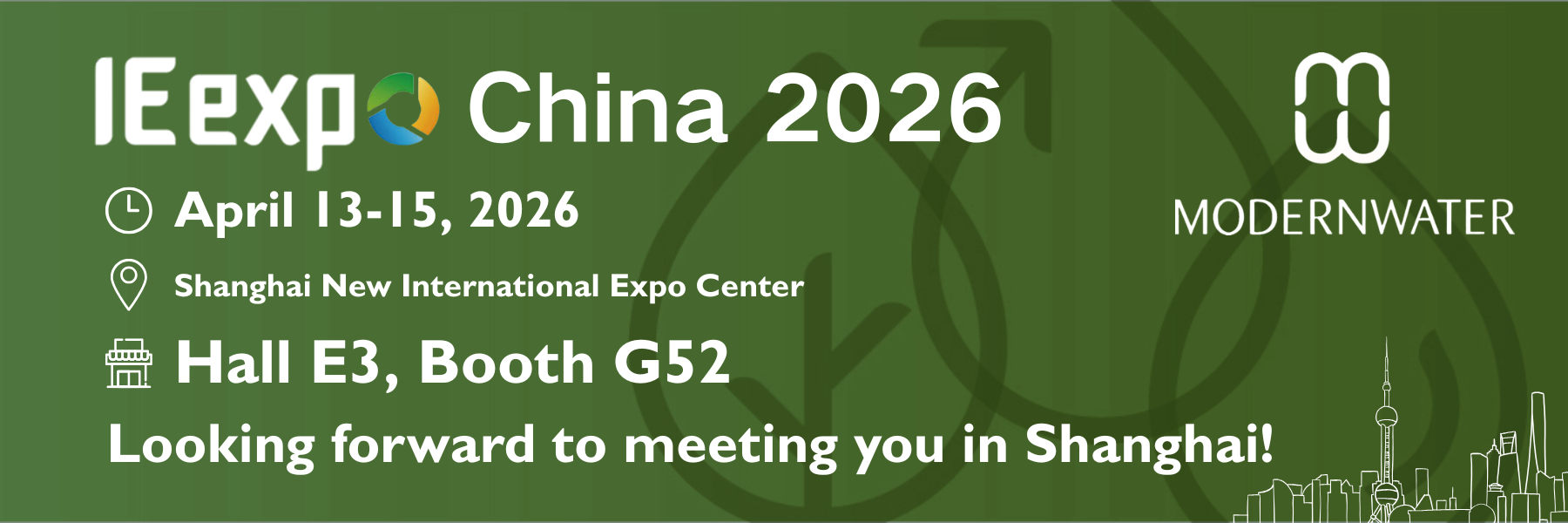 展会预告｜Modern Water 2026年参展日历发布