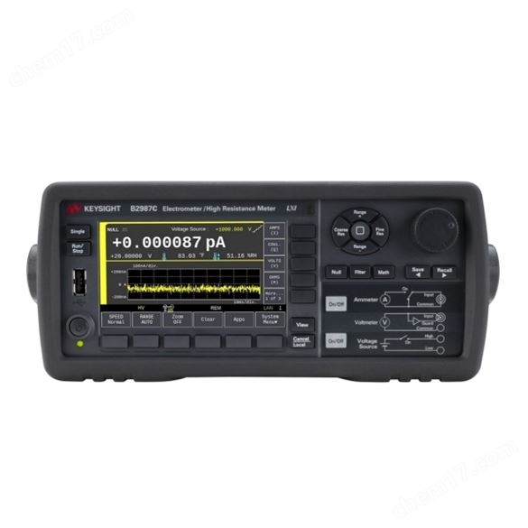 是德科技Keysight B2987C靜電計/高阻表
