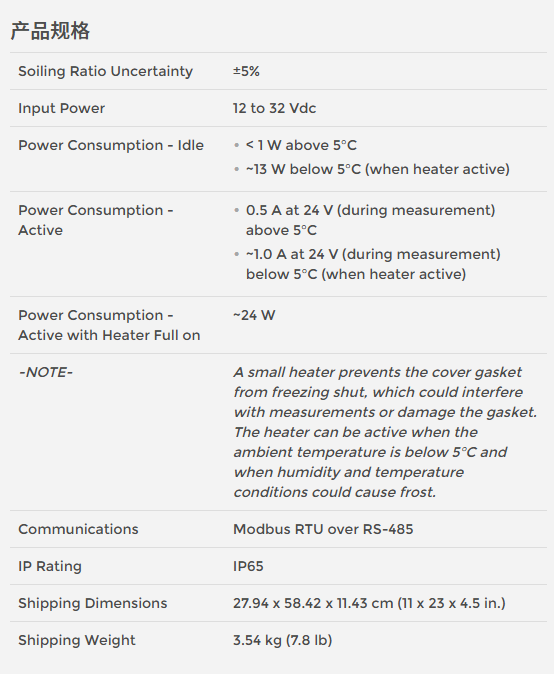 DustVue 10 光伏面板污染测量系统