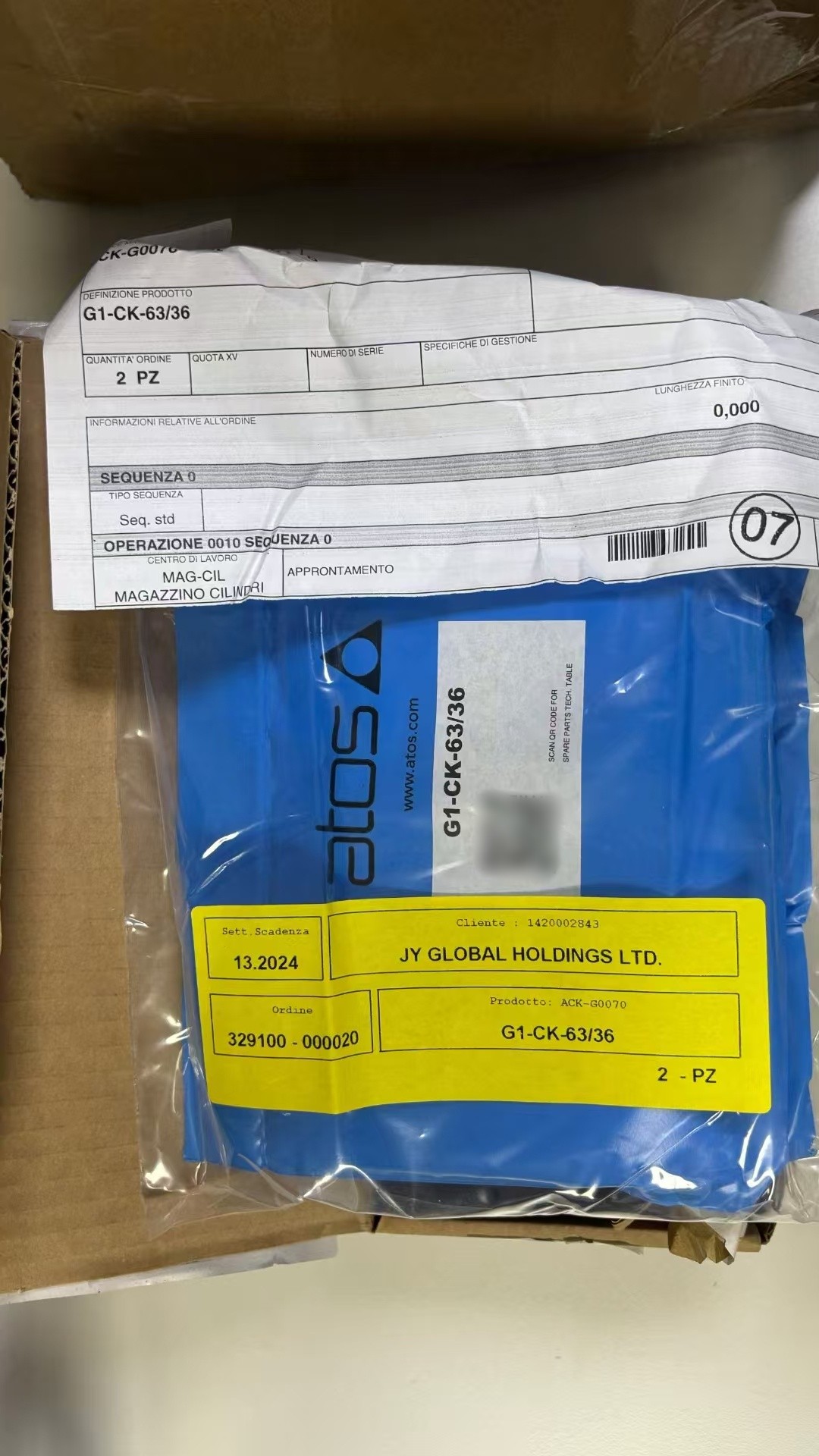 ATOS意大利阿托斯G1-CK-63/36系列油缸现货